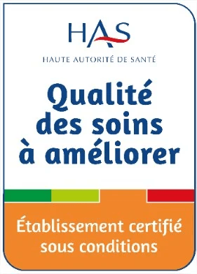 Etablissement certifié sous conditions par l'HAS